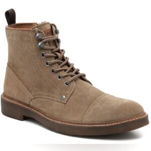 Steve Madden Packer Cap Toe Suede Chukka Boot In Dark Taupe size 11.5